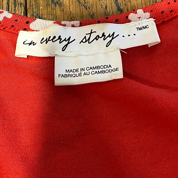 IN EVERY STORY – Red Floral Dress – Size X - Picture 2 of 10